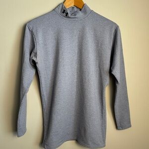 Under Armour Women's Long Sleeve Performance Mock Neck T-Shirt Bluish-Gray Large